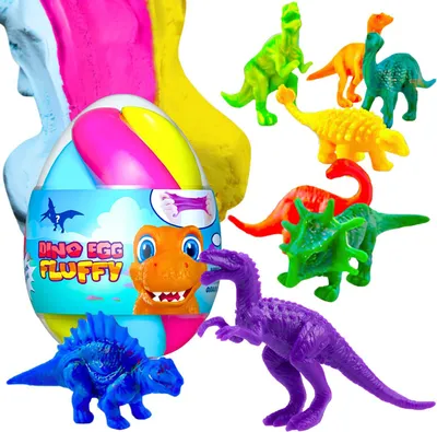 Produktbild von Dinosaurier-Ei-Schleimfigur, schäumende Anti-Stress-Sensormasse, 140 g, 80091