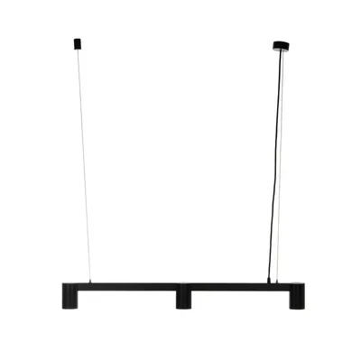Produktbild von Arcchio Hängeleuchte Brinja, schwarz, 90 cm, 3-flg., GU10