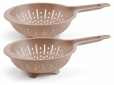 2er-Set Kunststoff-Siebe 16 cm mit Griff – praktisch für Küche