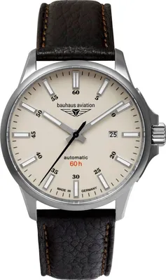 Produktbild von Bauhaus 2864-5 Herrenuhr Aviation Automatik Titanium 42mm 10ATM