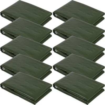 Produktbild von 10x PE - Holzabdeckplane 1,5 x 6 m grün 210g|m² 431506