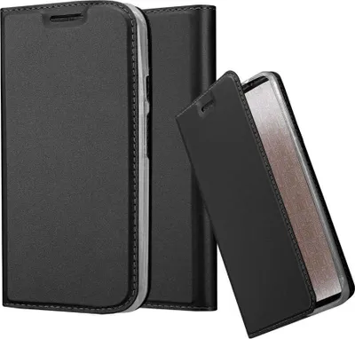 Obrázok produktu pre Cadorabo puzdro na mobilný telefón pre Motorola MOTO G2 ochranné puzdro v čiernej farbe Cover Etui Book Case Booklet