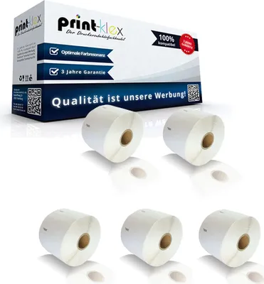 Produktbild von 5x Kompatible Etiketten-Rollen für Dymo 11356 Labelwriter 450 Labelwriter 450Duo Labelwriter 450Series Labelwriter 450Turbo 11356 89mm x 41mm 300 Etiketten Büro Line Serie