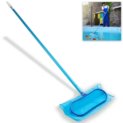 Produktbild von HECHT Pool Kescher mit Teleskopstange | 1,9 m - 3,6 m | 2-fach | 39,5 x 14,5 cm Netz | Aluminium