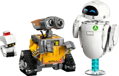 Produktbild von LEGO ǀ Disney and Pixar WALL-E und EVE - Kontruktionsspielzeug für Erwachsene - DIY Set zum Basteln - Baumodell mit M-O & Hal Figuren - Deko zum Bauen - Kreatives Geschenk für Männer und Frauen 43279
