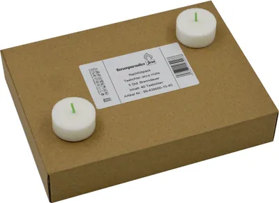 Produktbild von Nachfüllpack, Teelichter ohne Alu - Hülle, 40er Box