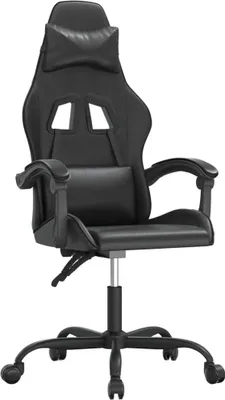 Produktbild von Gaming-Stuhl Drehbar Schwarz Kunstleder