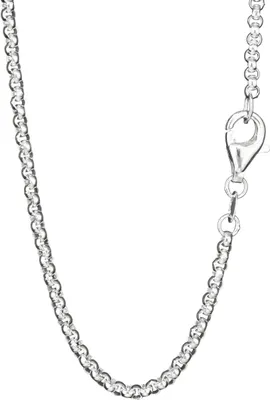 Produktbild von Collier 42cm Erbskette rund aus 925 Silber Damen Halskette 2mm breit 5492