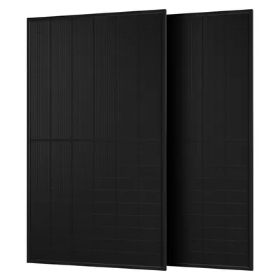 Produktbild von Powerness® JASolar 900Wp Full Black Bifazial Glas-Glas 450Wp Solarmodule, 2 Stück 450Wp PV Panel für Balkonkraftwerk (0% MwSt)