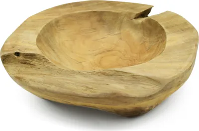 Produktbild von Teakholzschale Teakholz Schale Obstschale Holz Schale Massiv Ø19cm 1. Wahl