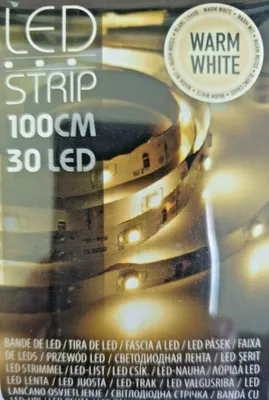 Obrázek produktu pro teplý bílý LED pásek 100 cm bílý
