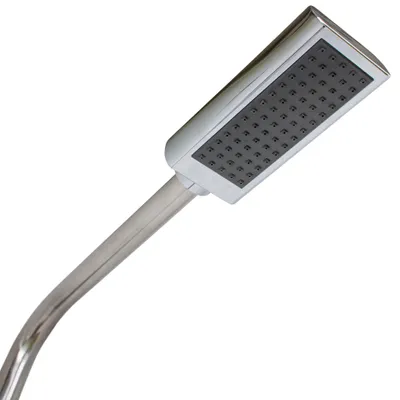 Image de Douche de jardin en acier inoxydable avec lave-pied