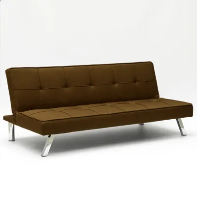Produktbild von Design Schlafsofa Gemma, moderne 2-Sitzer Couch Mit Schlaffunktion - Braun