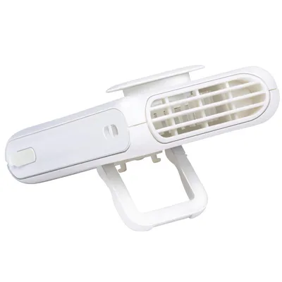 Produktbild von Tragbarer Akku Hüftventilator mit Clip Mini Ventilator mit 3 Stufen Tischventilator mit Standfuß Handventilator