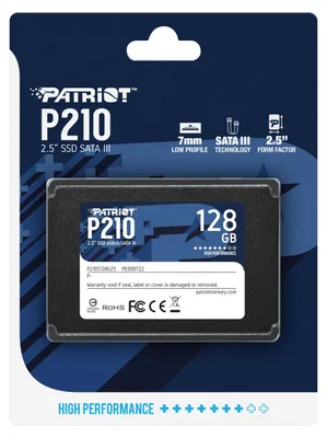 Zdjęcie produktu dla Patriot Memory P210, 128 GB, 2.5", 450 MB/s