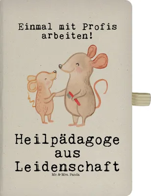 Produktbild von Mr. & Mrs. Panda Adressbuch Heilpädagoge Leidenschaft - Transparent - Geschenk, Notizbuch A5, Kladde, Journal, Lustig, Reisetagebuch, Witzig, Ausbildung, Spruch, Studium