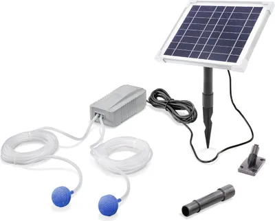 Produktbild von esotec Solar Teichbelüfter-Set 6/200 DUO Professional Plus LiFePo4 Akku 101849