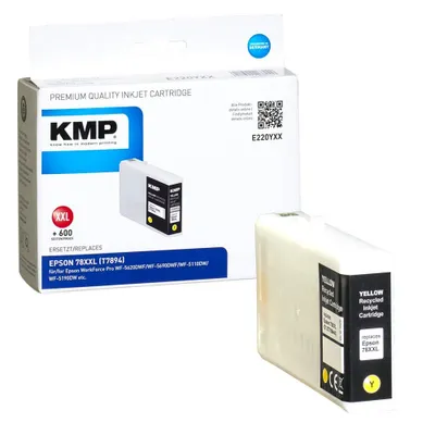 Produktbild von KMP E220YXX, Gelb, Tinte auf Pigmentbasis, 42 ml, 4600 Seiten