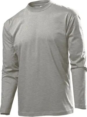 Produktbild von Stedman ST2130 | Comfort Longsleeve Herren T-Shirt - Farbe: Grey Heather - Größe: S