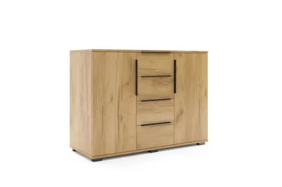 Zdjęcie produktu dla Komoda A5 – craft złoty– 120 x 48 x 89 cm