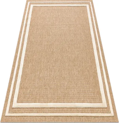 Produktbild von SPARK 0687A beige / creme Teppich - Rahmen, Sisal, Strukturell beige 120x170 cm