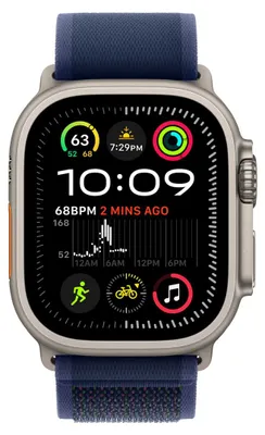 Zdjęcie produktu dla Apple MXTT3ZM/A, Band, Smartwatch, Niebieski, Apple, Apple Watch Models 44mm 45mm 46mm 49mm, Nylon, Poliester, Spandex, Tytan