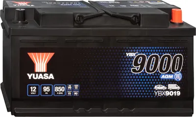 Produktbild von Yuasa YBX9019 AGM 12V 95Ah Autobatterie