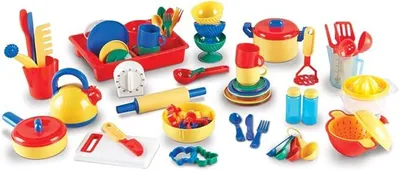 Produktbild von Großes Spielküchenset, Alter 3+, Über 70 Teile für fantasievolles Spielen und Gruppenspaß