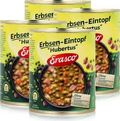 Produktbild von Erasco Erbsen-Eintopf "Hubertus" 800g Fertigessen (4er Pack)