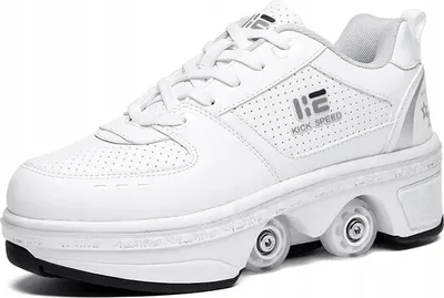 Immagine prodotto di SCARPE UNISEX BIANCHE CON RULLI SKATE 7-LED UNISEX BIANCO r.42