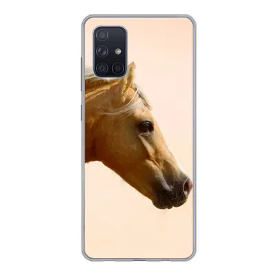 Produktbild von MuchoWow® Handyhülle Schutzhülle Hülle für Samsung Galaxy A51 Pferd - Licht - Luft Silikon Softcase Handy Hülle - Schutzabdeckung