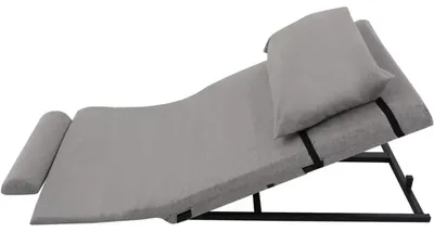 Immagine prodotto di Supporto elettrico per la schiena da letto - Sollevatore regolabile - Inclinazione 2–80° - Portata 300 kg - 50 W - Spina UE - Supporto per nuca/testa/lombare - Grigio scuro