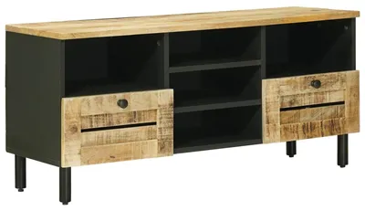 Immagine prodotto di vidaXL Armadi contenitori in legno massello di mango, colore naturale, 100 x 33 x 46 cm
