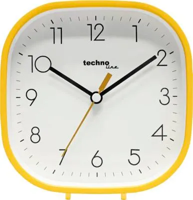 Produktbild von Technoline Modell N, Wand/Tisch, Quarzuhr, Rechteck, Orange, Akku, AA