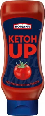 Produktbild von Homann Tomatenketchup Sauce 3er Pack (3x430ml Flasche) + usy Block