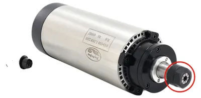 Produktbild von Spindelmotor, 3 kW Leistungsausgang, ER20 Spannzangenkompatibilität, Nur Spindel