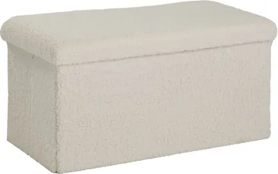Produktbild von Faltbare Sitzbank aus Bouclé, 76 x 38 cm, MATCHA