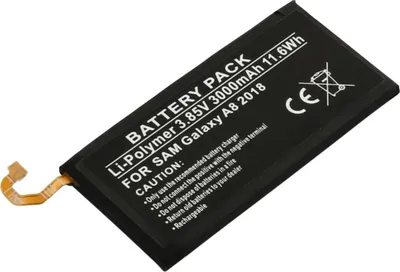 Obrázok produktu pre Avizar, náhradná batéria pre Galaxy A8 2018 3,85 V 3000 mAh Li-Polymer, čierna