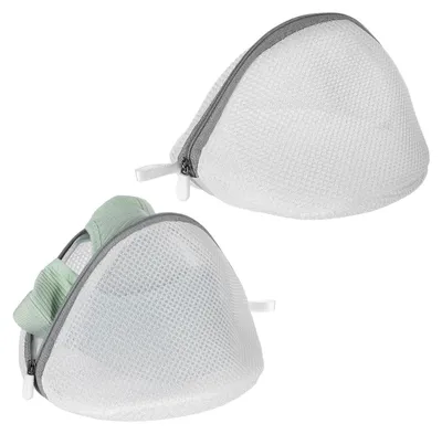2er-Pack Wäschenetze für BHs, Feinwäschebeutel, 18 x 15 cm