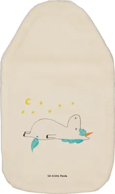 Produktbild von Mr. & Mrs. Panda Wärmflasche Einhorn Sternenhimmel - Weiß - Geschenk, Wärmflaschen, Kuschelwärmflasche, Dachschaden, Einhörner, wärmebeutel, Unicorn, Sterne, Wärmekissen