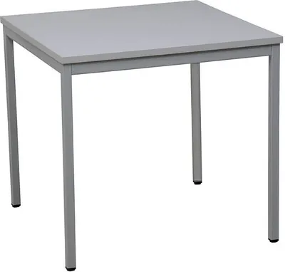 Produktbild von Gürkan Mehrzwecktisch grau quadratisch, Vierkantrohr grau, 70,0 x 70,0 x 75,0 cm
