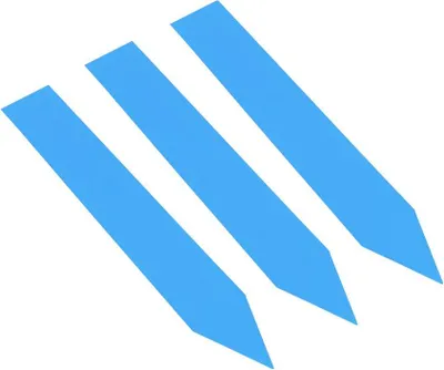 Produktbild von CombiCraft PVC Stecketiketten 100 x 16 mm Blau - Verpackt pro 100 Stück