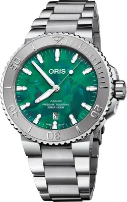 Produktbild von Oris X Bracenet 01 733 7730 4137-07 8 24 05PEB Automatik grün silber Herren Uhr
