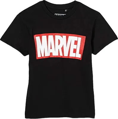 Produktbild von Marvel Kinder-T-Shirt bedruckt schwarz 128