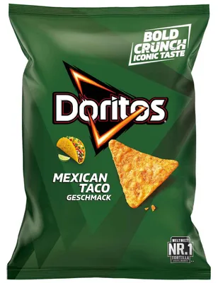 Produktbild von Doritos Mexican Taco 110g, KI-generiertes Bild