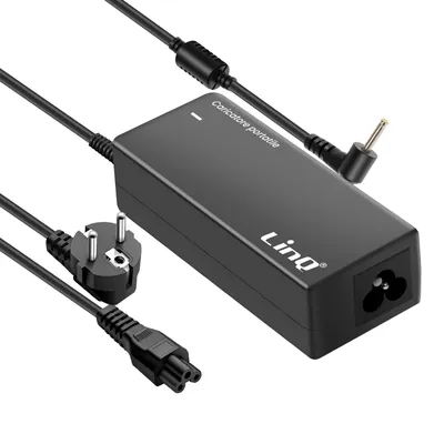Immagine prodotto di LinQ, alimentatore da 40W per notebook Asus punta da 2,3 x 0,7 mm, nero