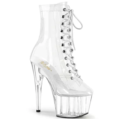 Produktbild von Pleaser ADORE-1020C Plateau Stiefeletten Transparent EU 36