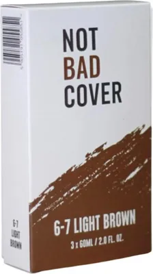 Zdjęcie produktu dla Not Bad Stuff - Not Bad Cover - Odsiwiacz do włosów i brody, (6-7) Light brown 3x60ml