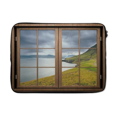 Produktbild von MuchoWow® Laptop Hülle 14 ZollAussicht - Wasser - Natur Laptoptasche - Laptoptasche - Stoßsicher - Schutzhaube