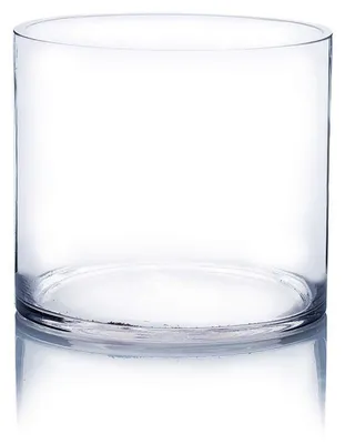 Glasvase Zylinder farblos 15,2x15,2 cm